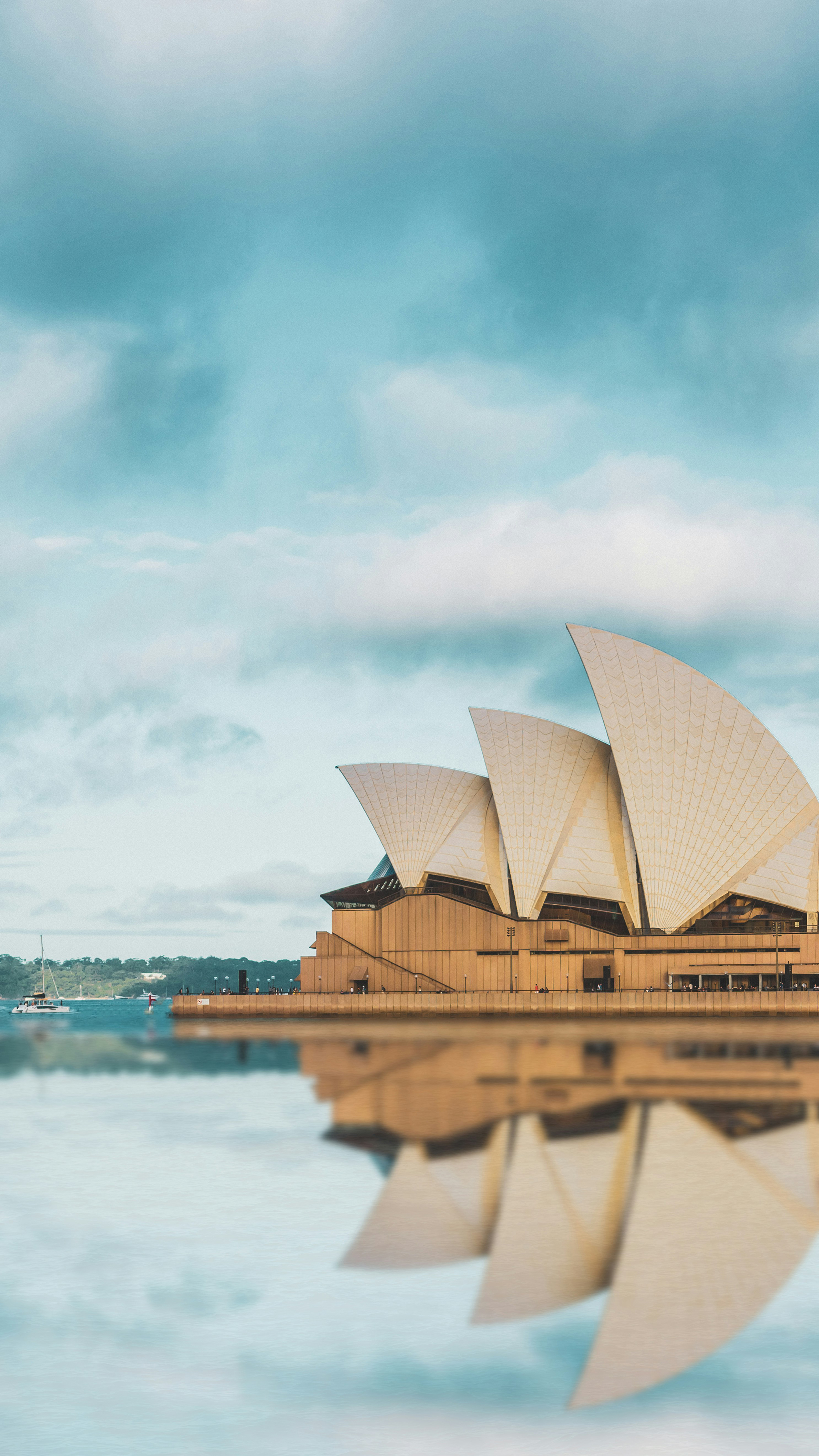 Sydney Opera House reflected in the harbour
